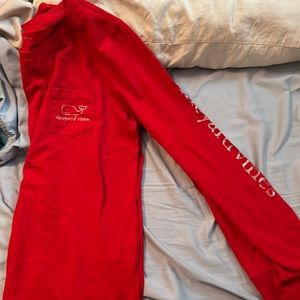 Red vineyard vines long sleeve shirt